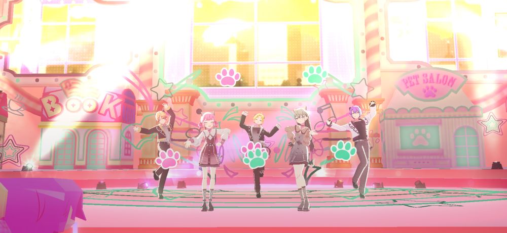 2名イメージカラーの肉球飛ぶサビ。