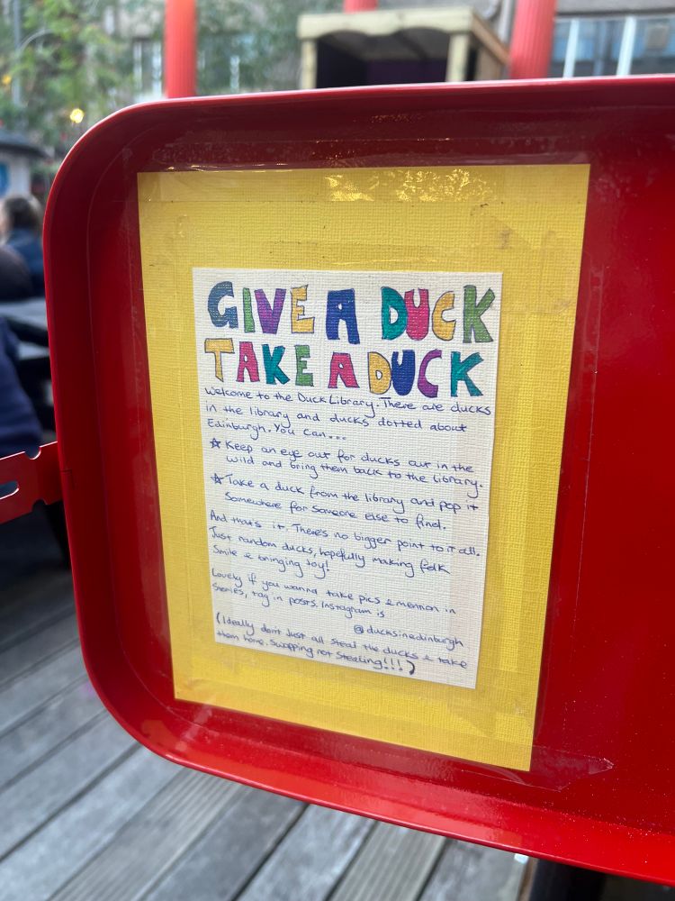 Instructions - give a duck - take a duck