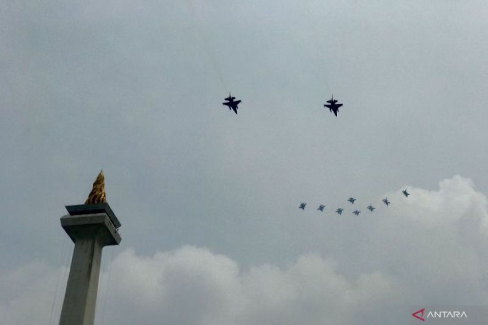 Geladi bersih HUT Ke-79, TNI tampilkan "dogfight" dan serangan "drone"