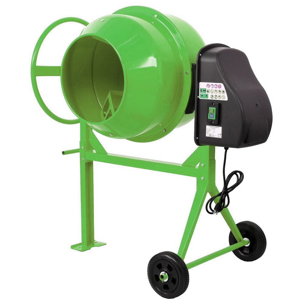 A small cement mixer.