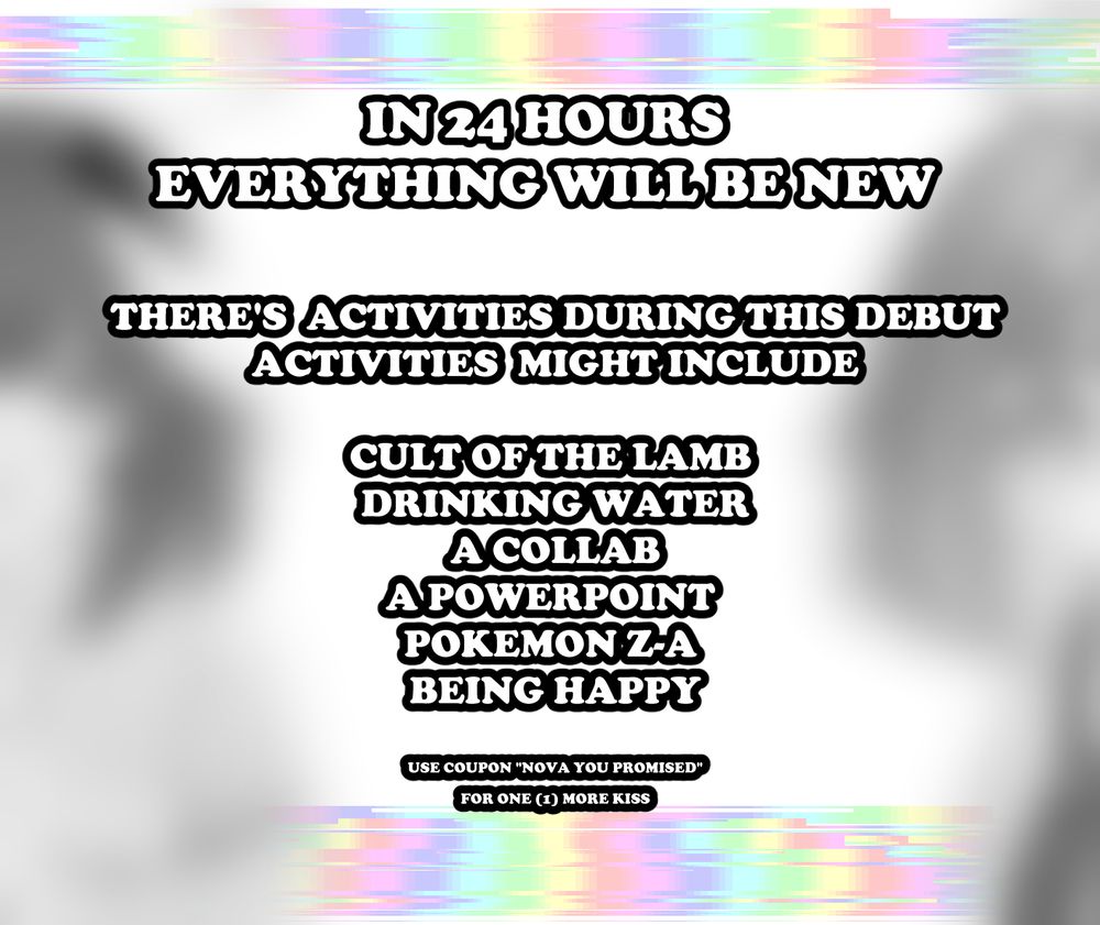 its a poster for an upcoming debut on twitch.tv/Novau, it's in 24hrs as of posting this skeet!