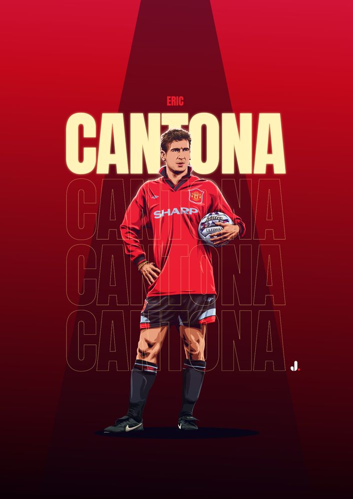 Illustration of Eric Cantona