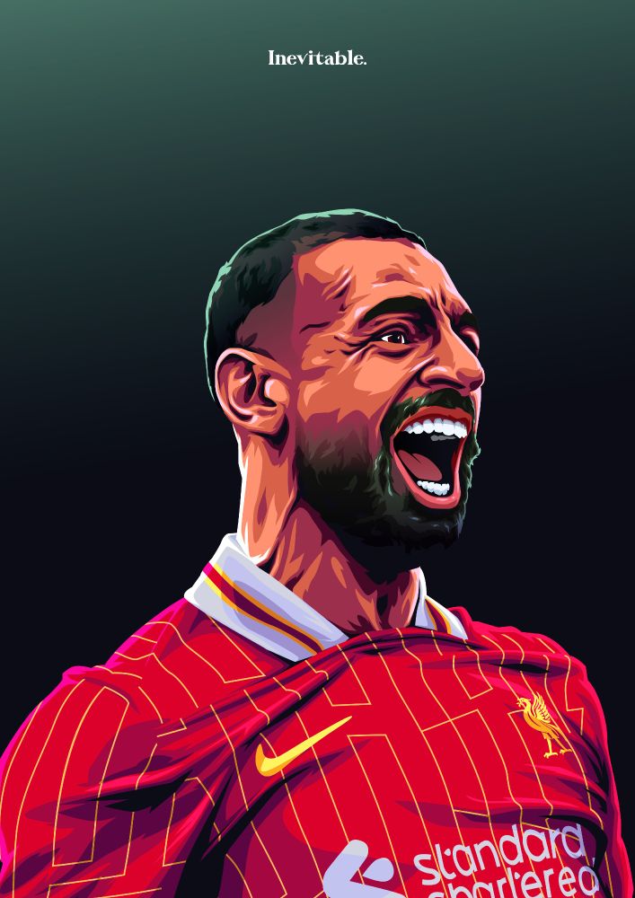 Portrait illustration of Mo Salah