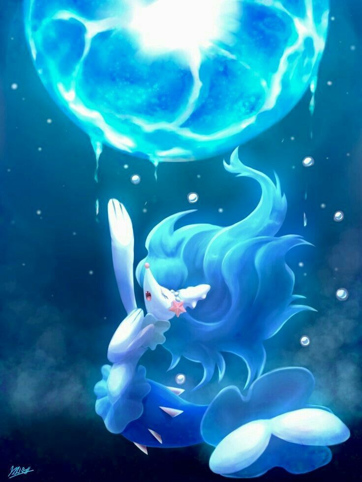 Primarina (Pokémon). Sadly cannot find the original artist :<