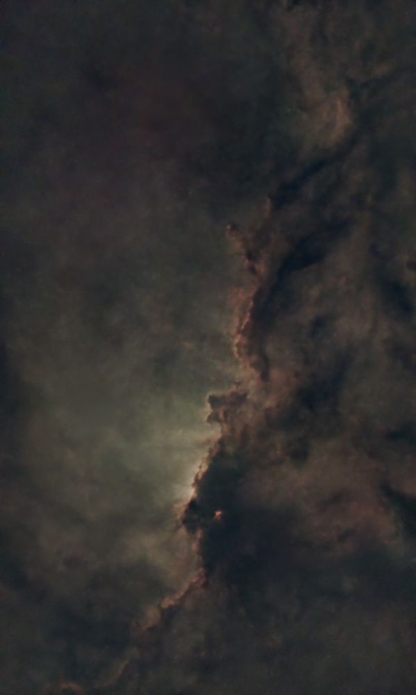 The Firebird Nebula or NGC6188 showing the nebula but not the stars