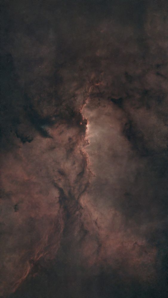 See previous description the original view of NGC 6188. All I have done is remove the stars which you can do when processing the image.