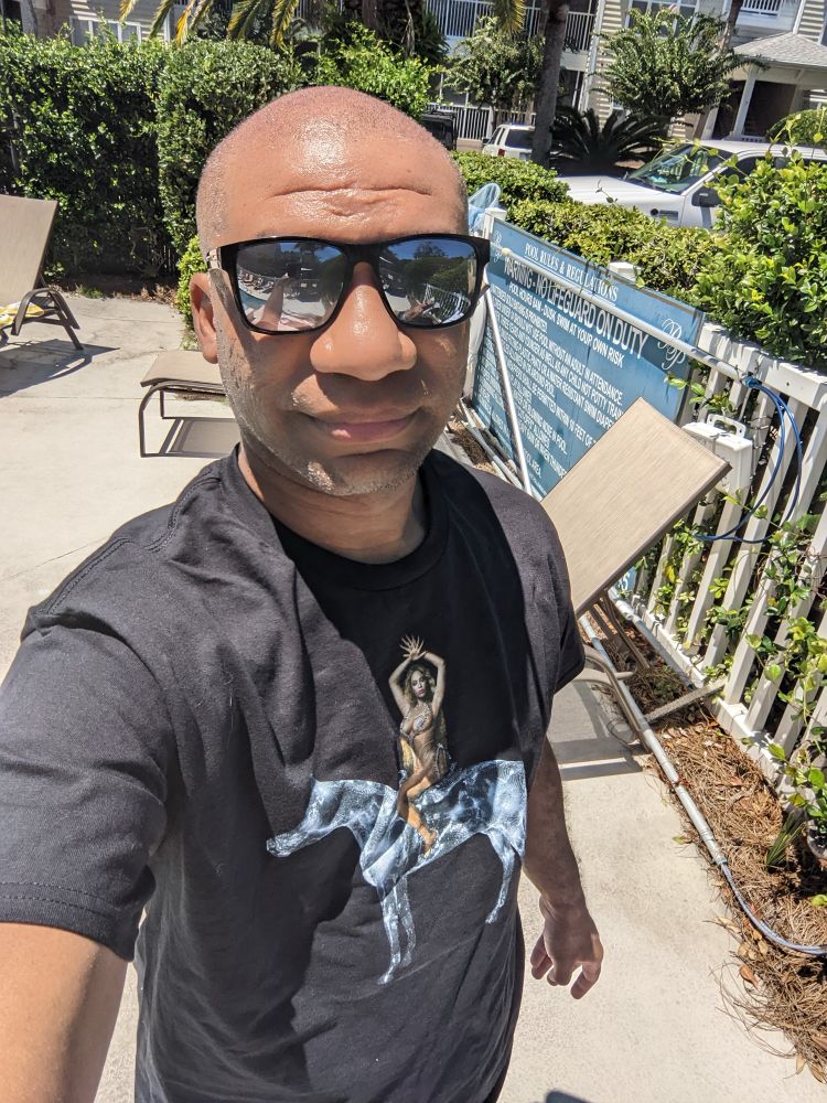 Pool time at St Simon Island