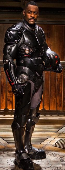 Image of Idris Elba in a drift suit from Pacific rim