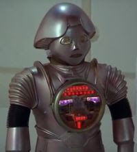 Doctor Theopolis and Twiki from Buck Rogers