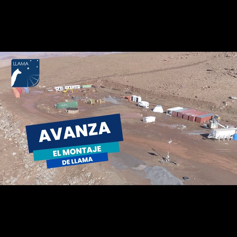 Avanza el montaje del radiotelescopio LLAMA
