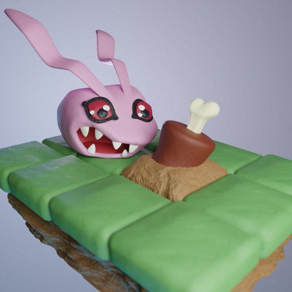 Gerendertes Bild vom Digimon Koromon.