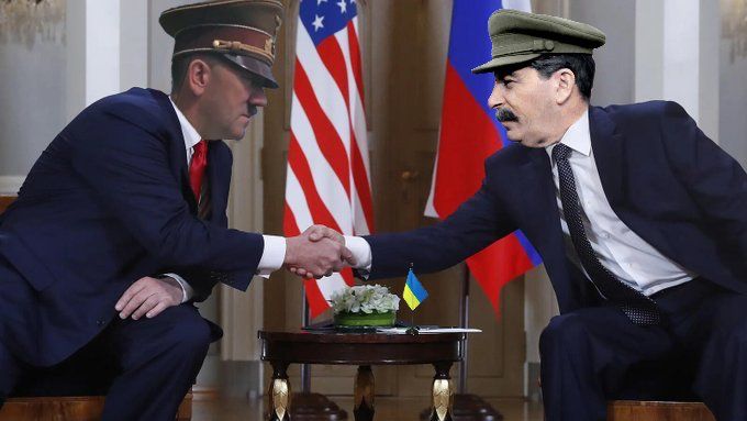 Trump and Putin regime conspiring against Ukraine.