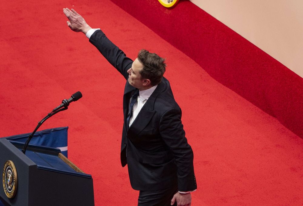 Musk being a total Nazi but a different angle