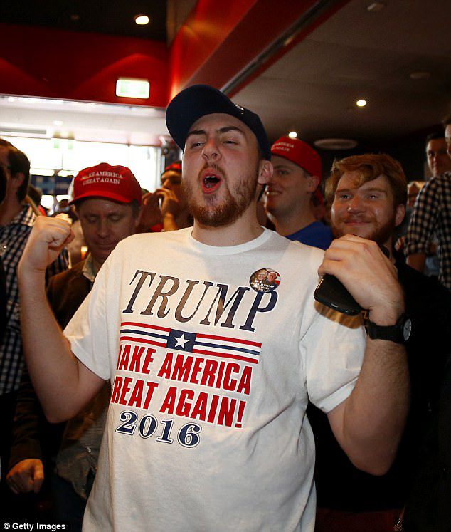 Likely illegal man hiding in plain sight, wearing Trump merchandise as camouflage