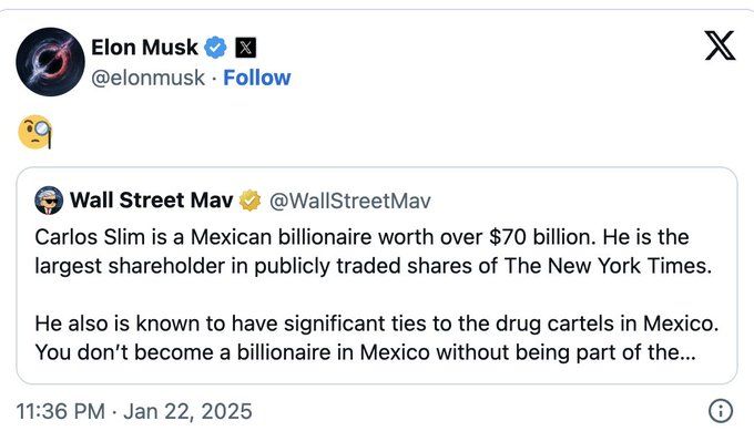 Musk does a signature emoji to spread disinformation or propaganda