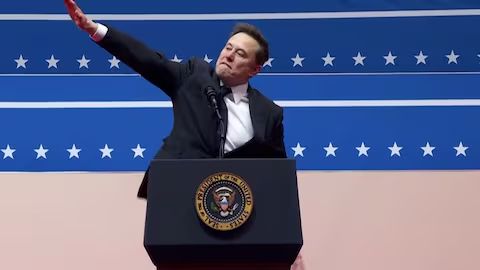 Musk being a total Nazi