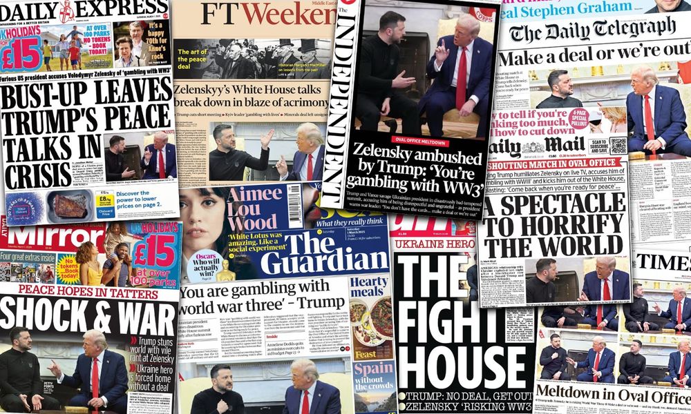 global newspaper headings 