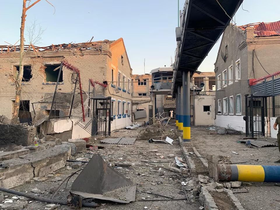 A view of the penal colony hit by a Russian air strike, amid Russia's attack on Ukraine, in Zaporizhzhia region, Ukraine July 29, 2025. State Penitentiary Service of Ukraine/Handout