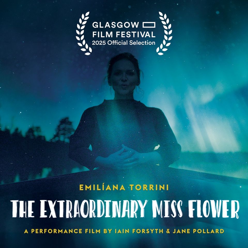 A still from the Extraordinary Miss Flower film with the Glasgow Film Festival 2025 official selection laurel. 