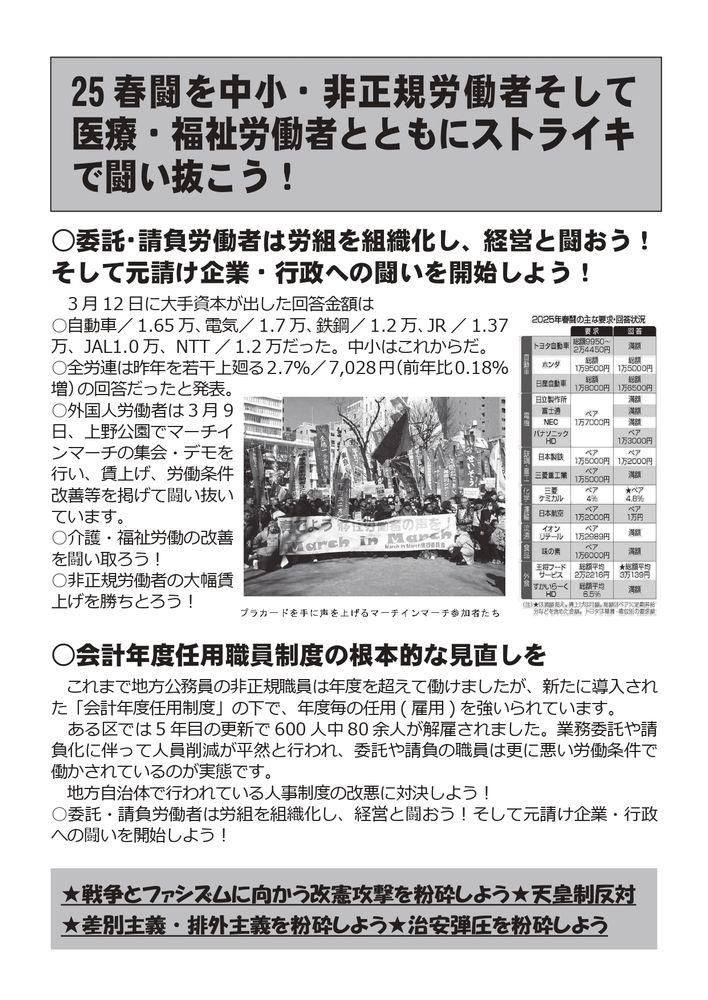 25春闘を闘おう