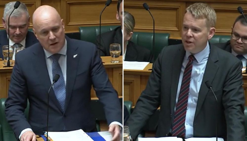 Christopher Luxon speculates Chris Hipkins could soon be rolled, accuses him of bringing family into...