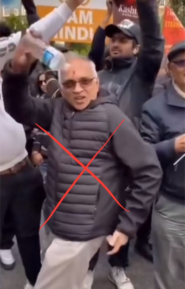 Man protesting in London.