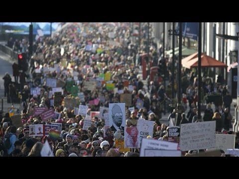 Donald Trump protests held across Europe