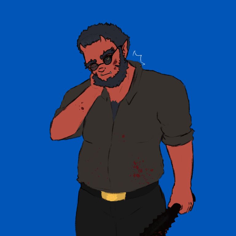 An oni armed with a kanabo