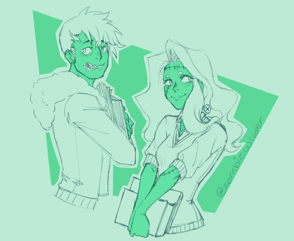 Brian & Vicky from monster prom