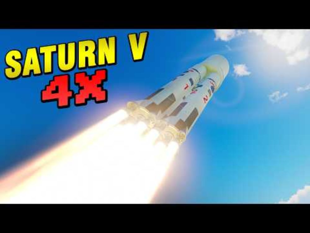 KSP: NASA’s Insane Plan for a Rocket Made of FOUR Saturn Vs!