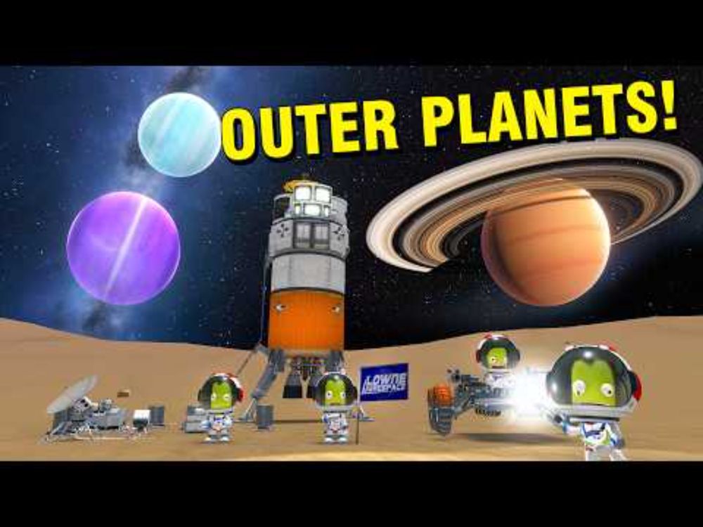 The Amazing KSP: OUTER PLANETS MOD 😍 Let's go to the FURTHEST PLANET!