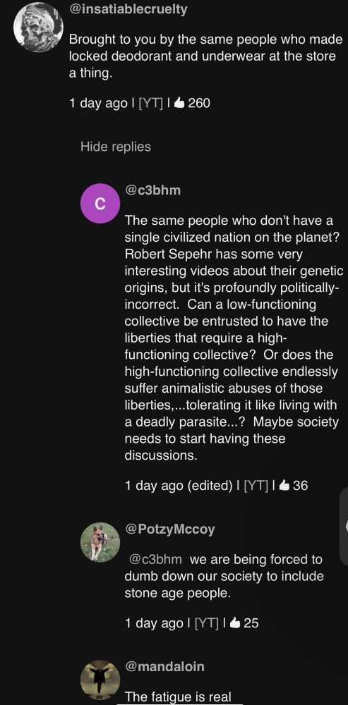 Users immediately start posting race science 