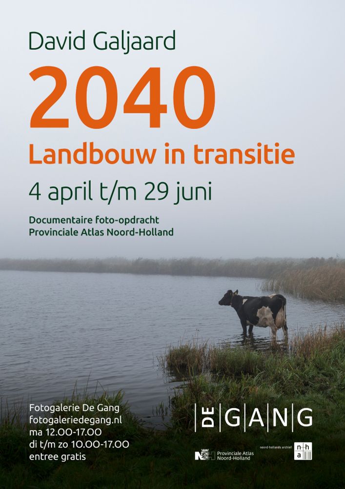 Poster tentoonstelling '2040. Landbouw in transitie' van fotograaf David Galjaard