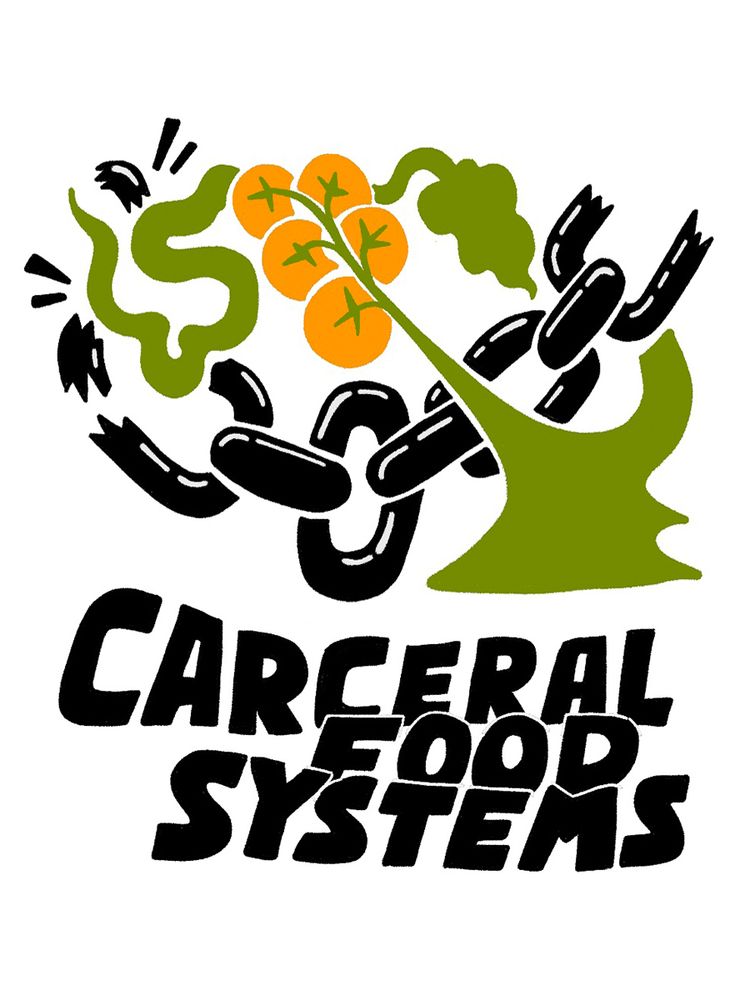“Carceral Food Systems” under an image of a tomato plant and a chain intertwined. The tomato plant appears to break through the chains. Cover of Vol. 12 No. 1 (2025): Exploring carceral food systems: Tensions, experiences and possibilities.