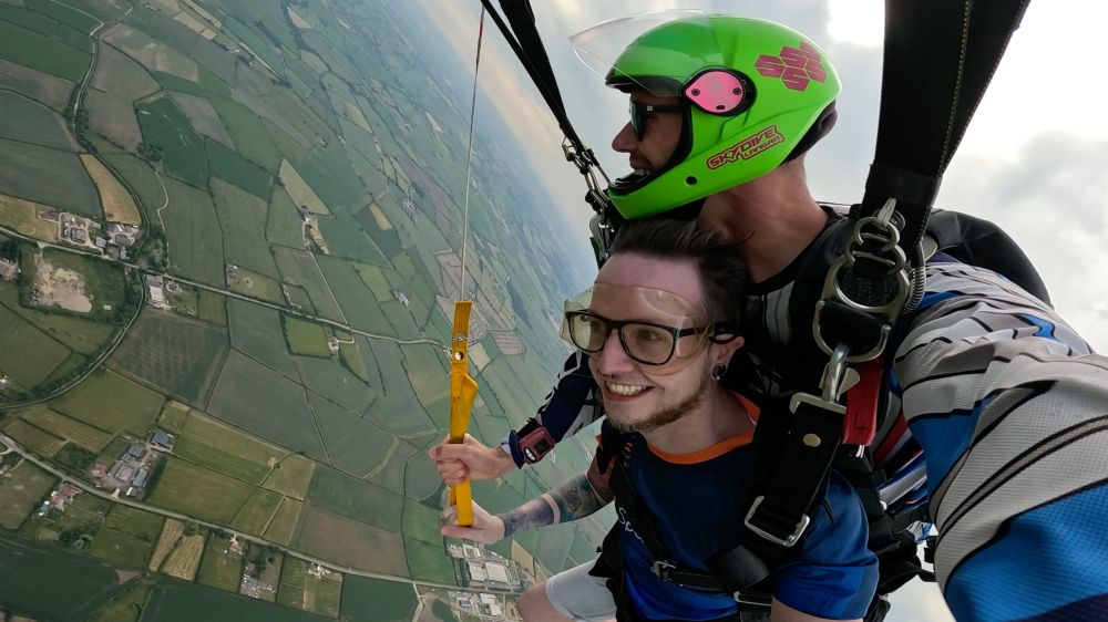 Me steering the parachute and the demons took me I guess idk 😂