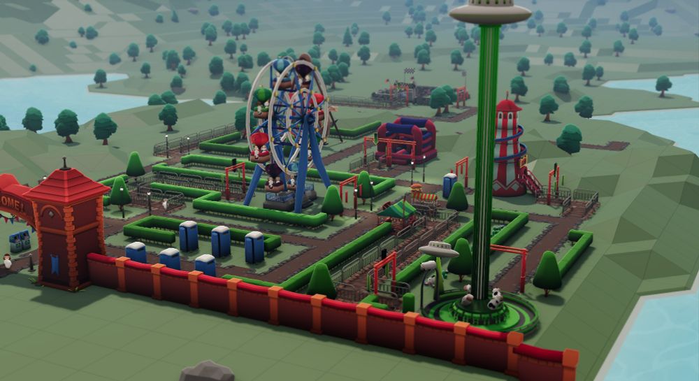 an amusement park from hc3 by facepunch, built in the s&box engine