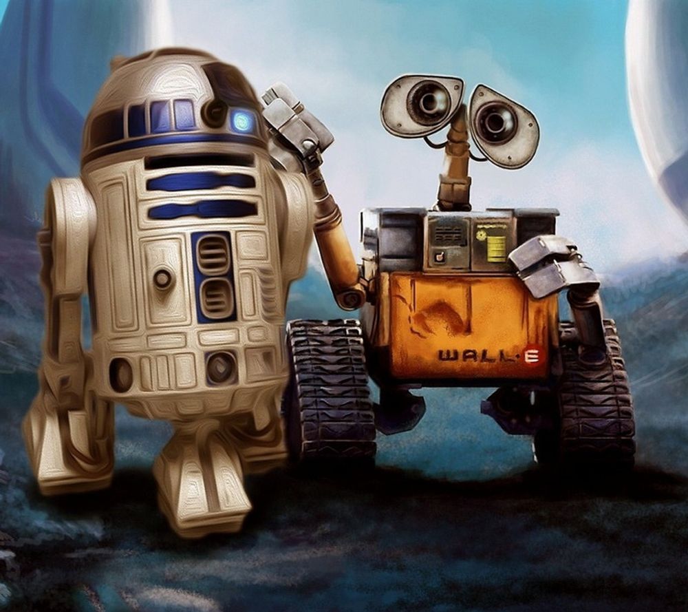 An image of R2-D2 and WALL-E 