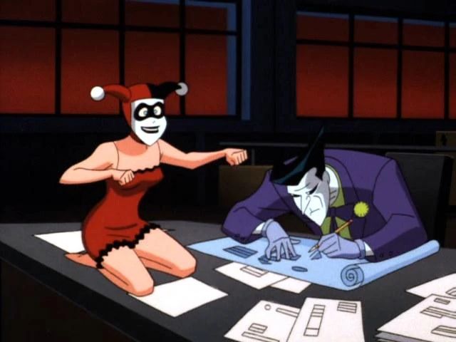A scene from Batman the Animated Series episode "Mad Love"