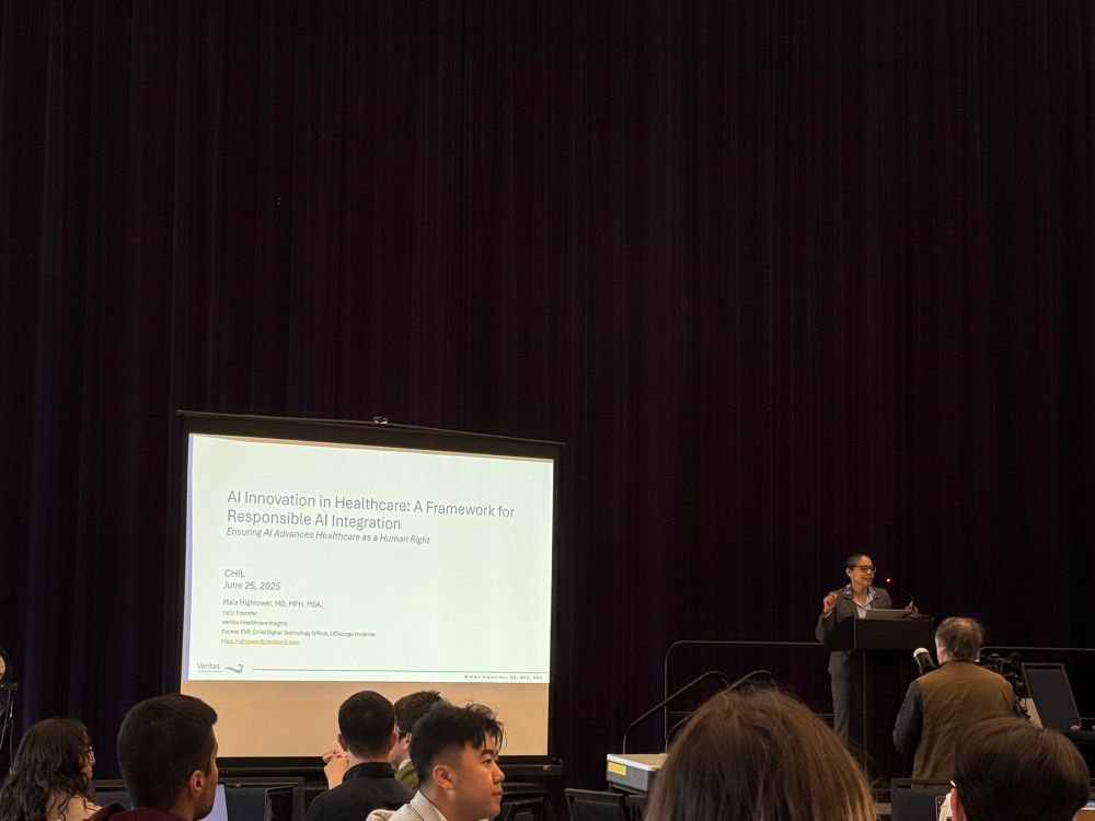 Dr Hightower giving a talk on responsible AI