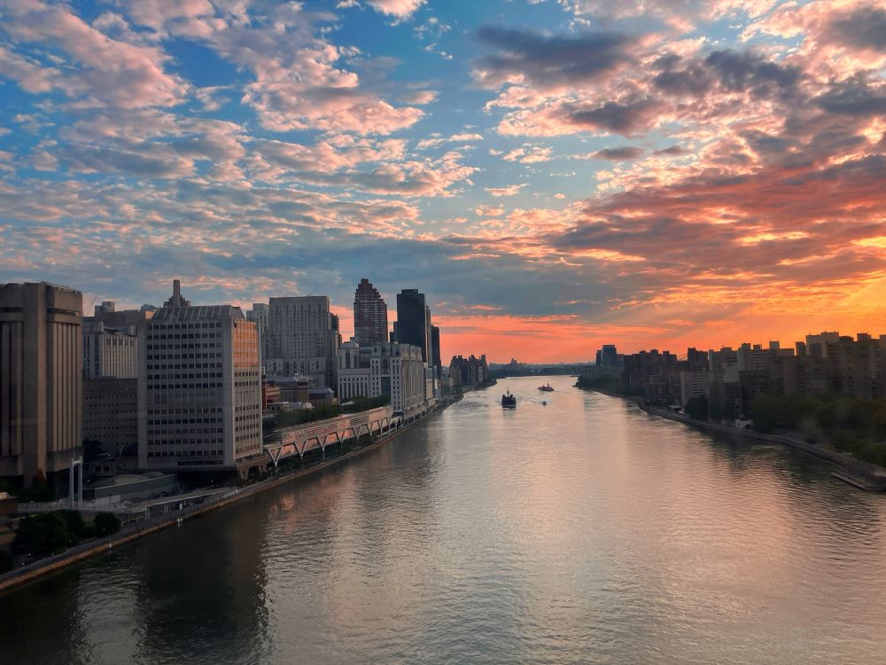 Sunrise over the NYC skyline