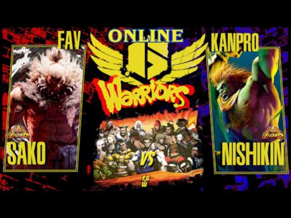 SF6 × FAV sako «Akuma» vs KanPro NISHIKIN «Blanka» | High Level Street Fighter 6