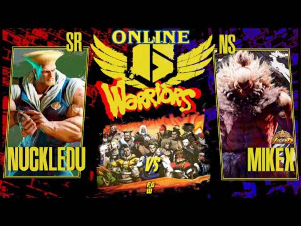 SF6 × SR NuckleDu «Guile» vs NS MikeX «Akuma» | High Level Street Fighter 6