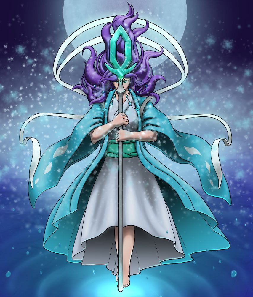 Goddess based of the pokemon suicune.