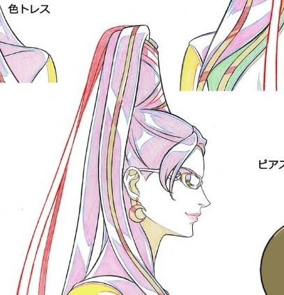 Close up of Bayonetta smirking in her side profile