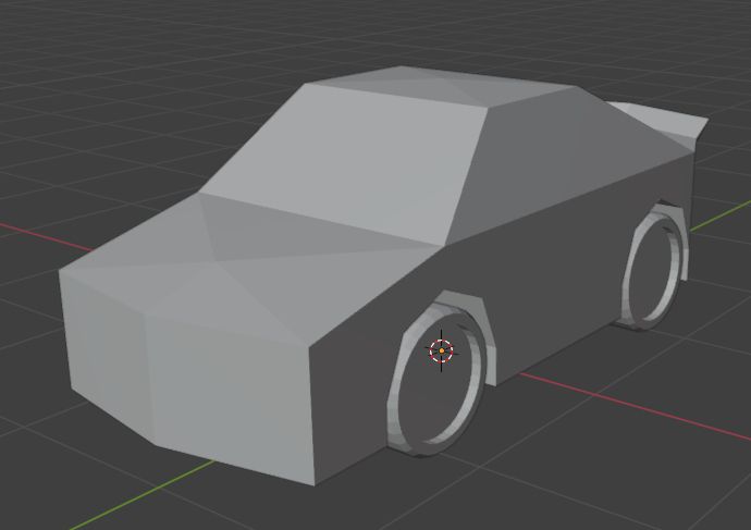 A generic race car from no particuliar series. 1696 tris total