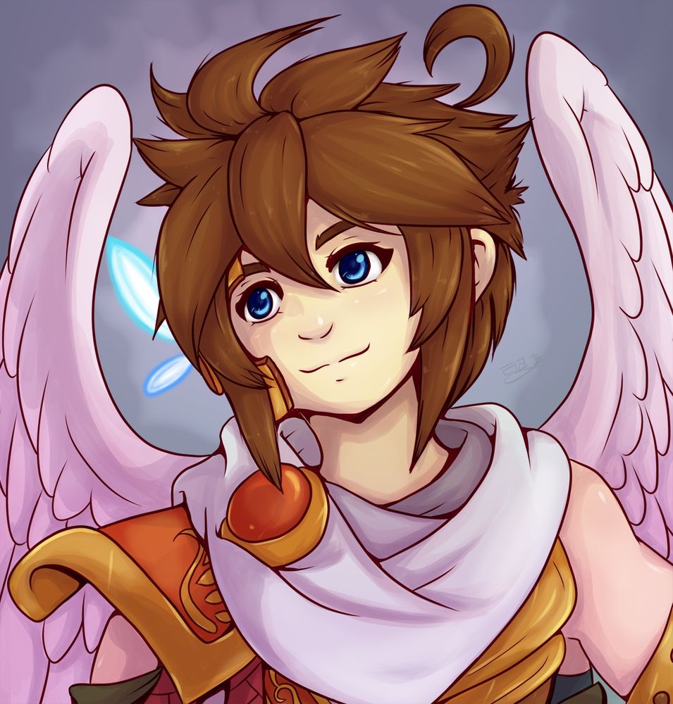 A digital artwork bust of the character Pit from the Kid Icarus franchise but in an original design I have made for him a while ago now. 