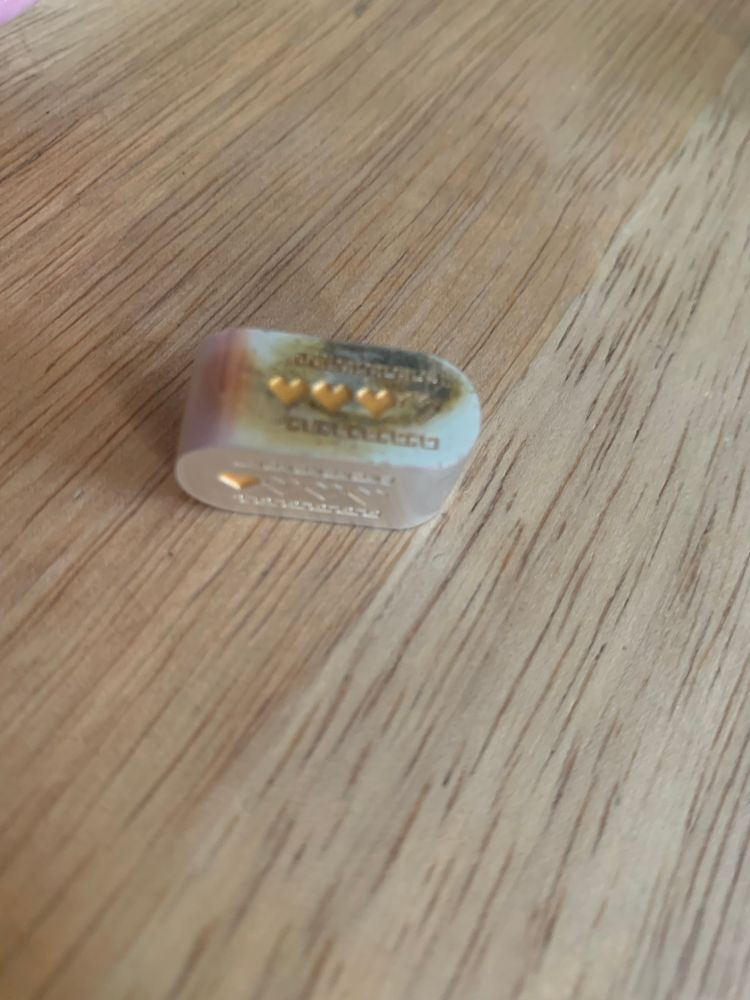 4 sided die from cantrip candle’s healing potion candle
On the 3 side are burn marks where it got too close to flame 