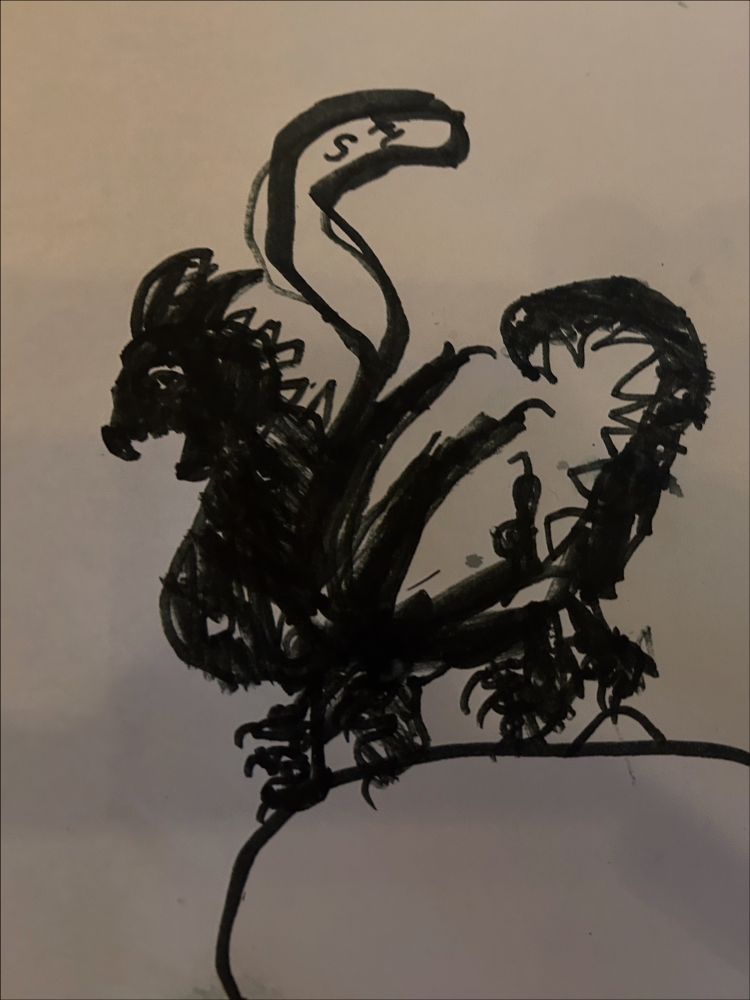Dragon done in market. 6 year old level of impressive. 