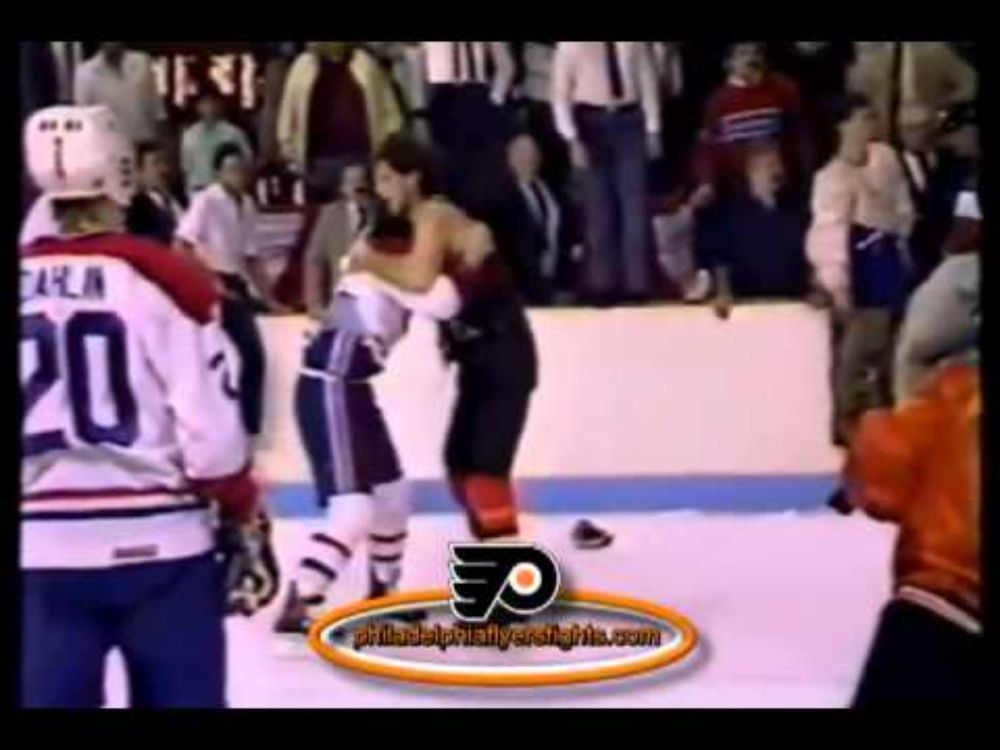 May 14, 1987 Philadelphia Flyers vs Montreal Canadiens PREGAME BRAWL
