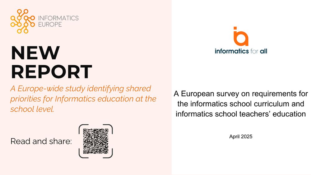 Informatics for All releases a new report identifying shared priorities for Informatics education at the school level.